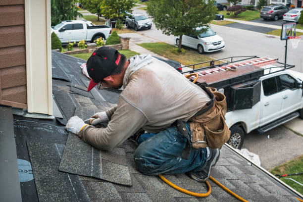 Professional Roof Replacement technician working in Pine Ridge, PA